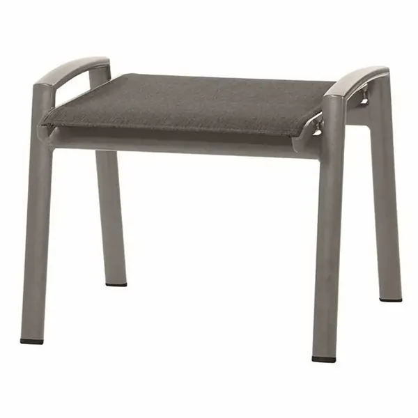 Knallerangebot SIENA GARDEN Savina Hocker Gest. Alu-graphit, Fläche Texfabric grau