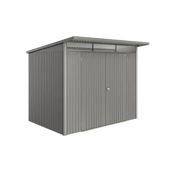 Neue Ware Biohort Gerätehaus AvantGarde ECO Gr. A5 quarzgrau- metallic mit Doppeltür 2600x2200x2180mm