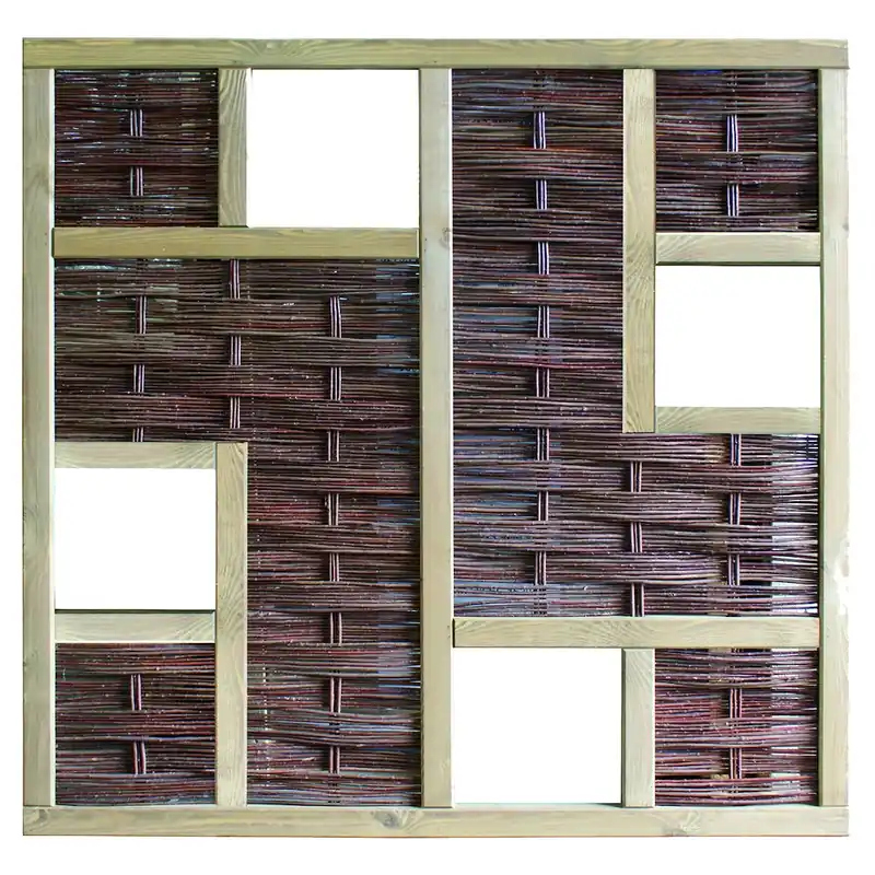 Jetzt Bestellen LABO-Weidengeflechtzaun 3D 180 x 180 cm, 4 Fenster