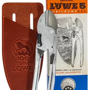 LÖWE Schere 5 mit Lederholster Wochenendangebot