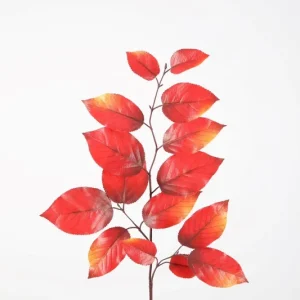 Günstig Colours & Green Seidenblume FALL SALAL LEAF SPRAY, rot