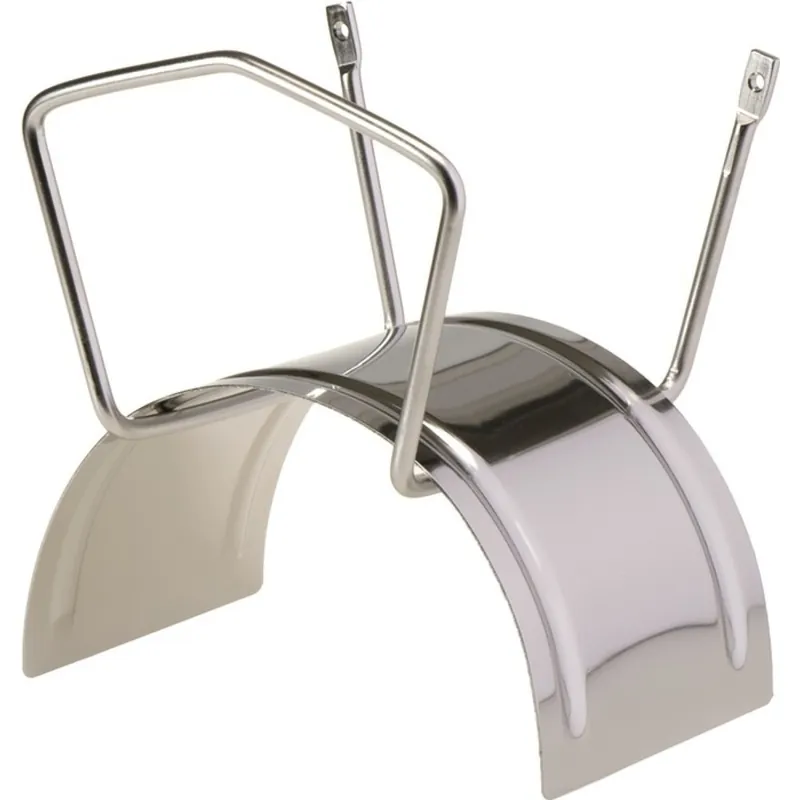 Ausverkauf ALBA Schlauchhalter Midi Inox, Tiefe 170 mm, Breite 220 mm, Stahl 1.4301