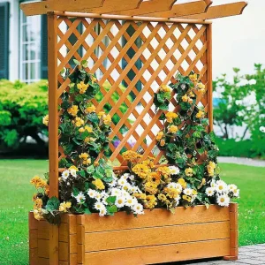 Bestseller promadino Spalier Pergola mit Pflanzkasten, BxTxH: 102x65x140 cm