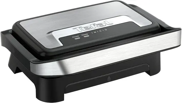Meistverkauft Tefal Kontaktgrill »Inicio Compact, 2-in-1 Panini /Grill, antihaftbeschichtetete Platten« 1000 W Platzsparendes Design, spülmaschinengeeignete Saftschale, GC270D