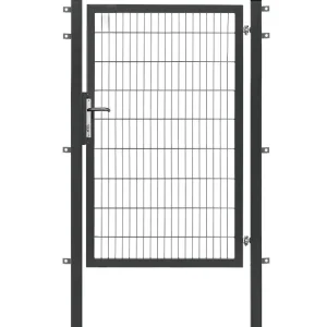 Zaun-Einzeltor premium plus 1-flg. 1200x1800mm anthrazit Knallerangebot