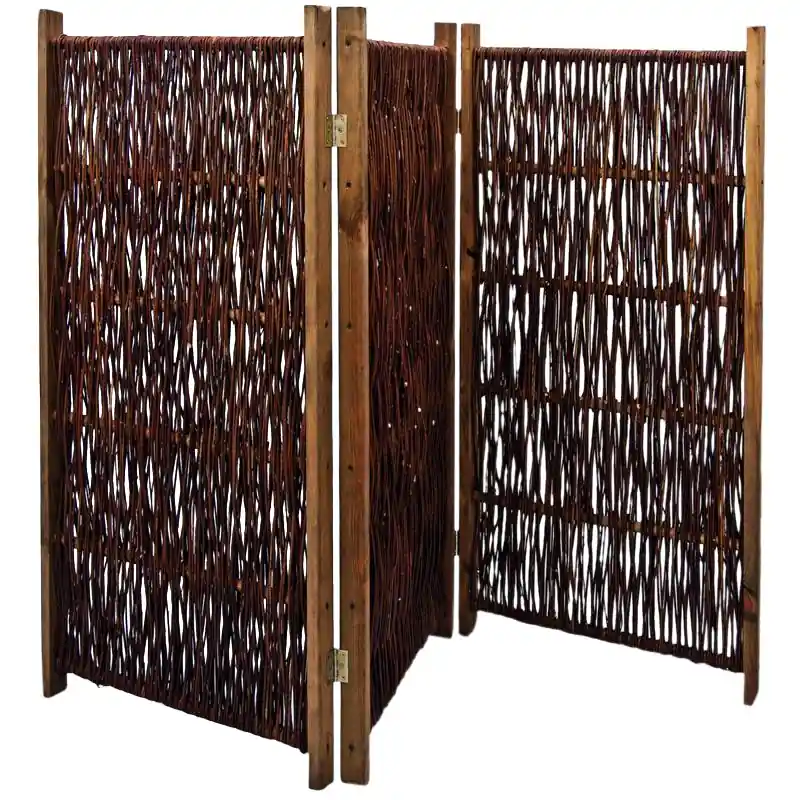 Echt Weiden-Paravent B 180 x H 120 cm 3teilig