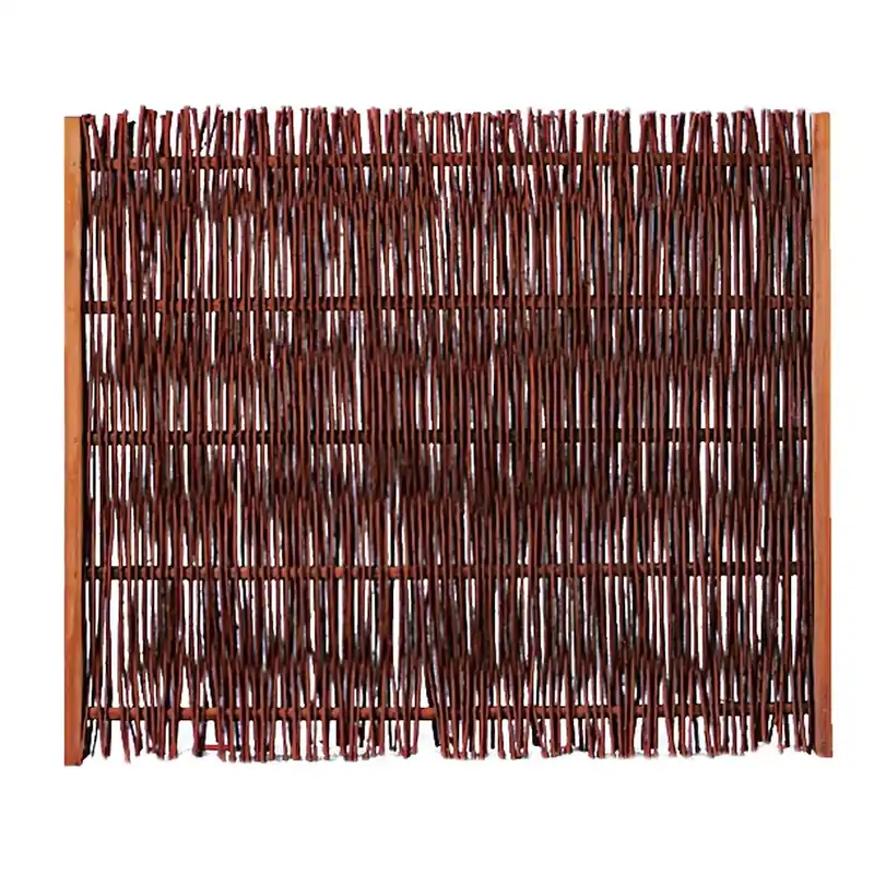 FUEGO-Weidengeflechtzaun 120x100cm, seitlicher Rahmen Preis Gesenkt
