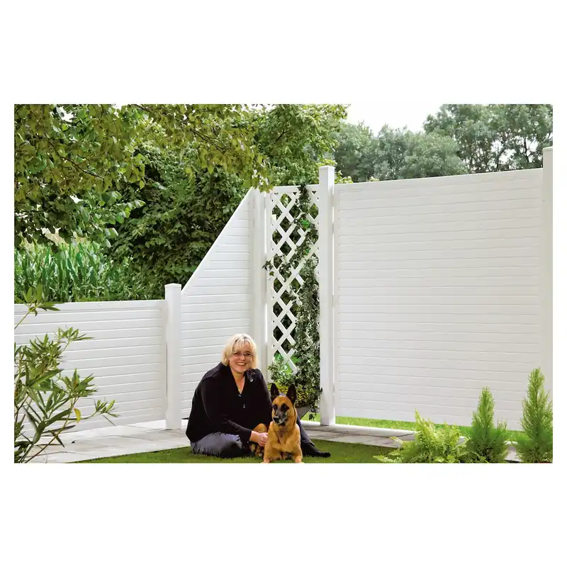 Kracherpreis LIGHTLINE KS-Zaunelement 90 x 180/90 cm, ECKE rechts