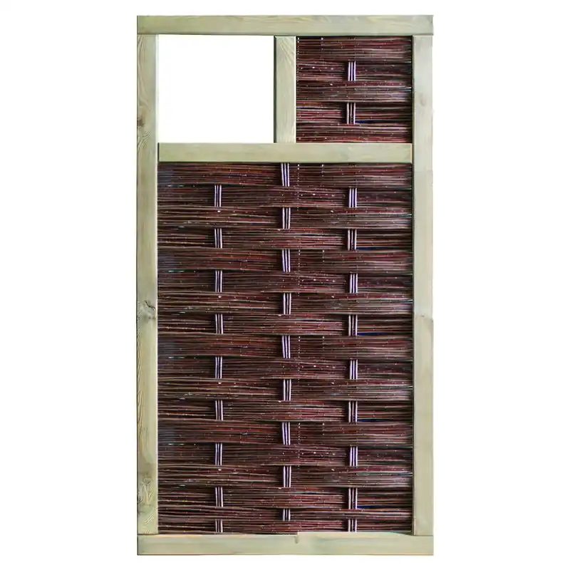 Meistverkauft LABO-Weidengeflechtzaun 3D 94 x 180 cm, 1 Fenster oben