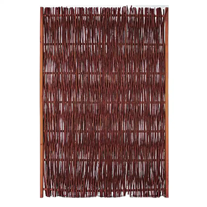 Direkt Vom Hersteller FUEGO-Weidengeflechtzaun 120x180cm, seitlicher Rahmen