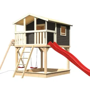 Begrenztes Angebot Akubi Benjamin tgrau Rut.und DS rot 198x243x309