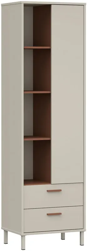 FORTE Mehrzweckregal »Milles« Metallbeine, trendiges Dekor, Vollauszug B/H/T 58,9/201,6/41,5 Meistverkauft