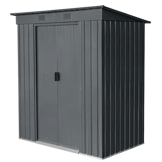 GARDEN 'N' MORE Gerätehaus »Pultdachhaus Basic plus« einfacher Aufbau, Langlebig, mit Lüftungsschlitzen Bestpreis