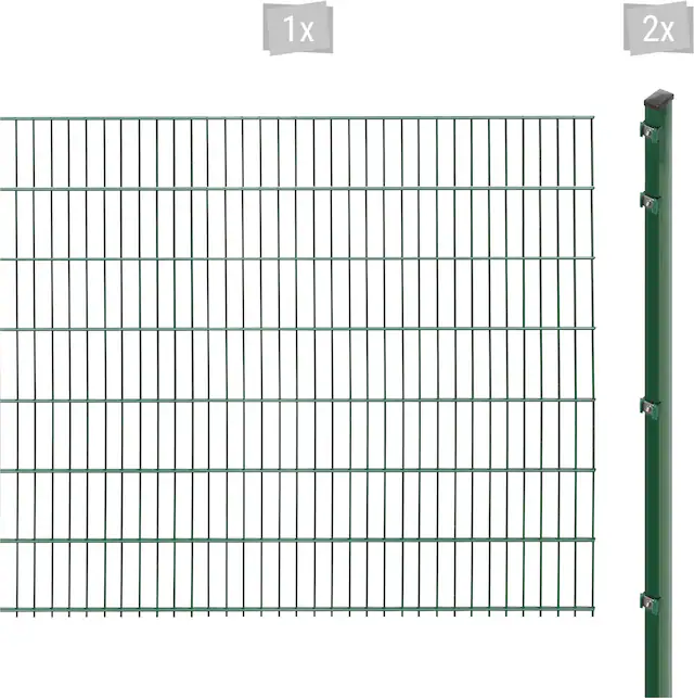 Arvotec Doppelstabmattenzaun »EXCLUSIVE 143 zum Einbetonieren« Zaunhöhe 143 cm, Zaunlänge 2 - 60 m Sonderangebot