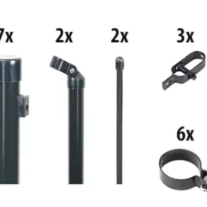 Neue Ware GARDEN 'N' MORE Maschendrahtzaun 1 Element für 15 m, LxH: 1500 x 103 cm, mit 7 Pfosten