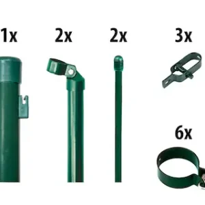 Top-Seller GARDEN 'N' MORE Maschendrahtzaun 1 Element für 25 m, LxH: 2500 x 83 cm, mit 11 Pfosten