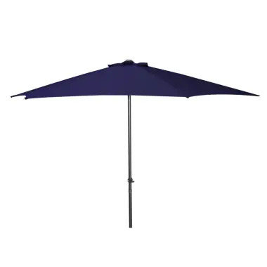 Preiswert ALU-MARKTSCHIRM, POLYESTER BLAU, Ø 300CM