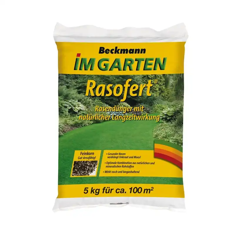 5 kg Rasendünger Beckmann Rasofert®, organisch-mineralischer für ca. 100 m² Knallerangebot