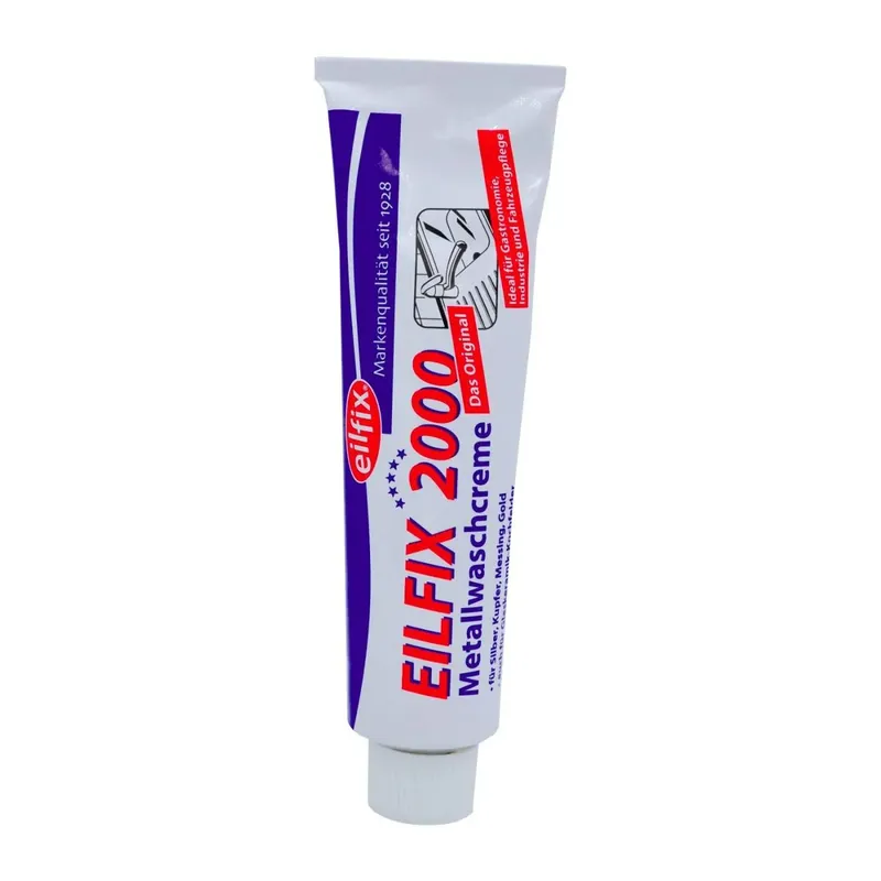 Effektive Metallwaschcreme für Chrom, Edelstahl & Glaskeramik - 150 ml Tube Highlight