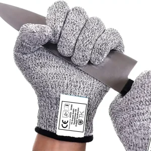 Begrenztes Angebot 1x Paar Schnittschutzhandschuhe EN 388 - Unisex Größe 10 - Schnittfeste Handschuhe & Küche
