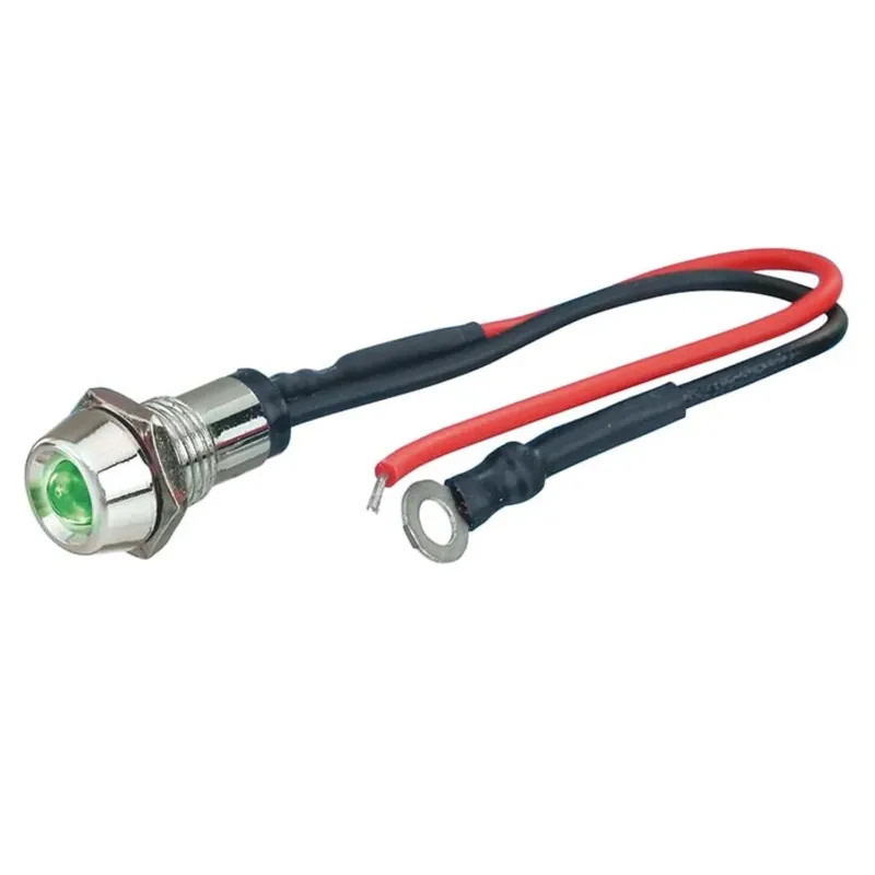 LED-Kontrollleuchte Chrom Power Grün 10mm Angebot