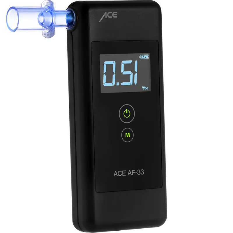 ACE AF-33 Promilletester - der 1 Alkoholtester laut BILD mit Note 1,1 (Test 2025) Abverkauf