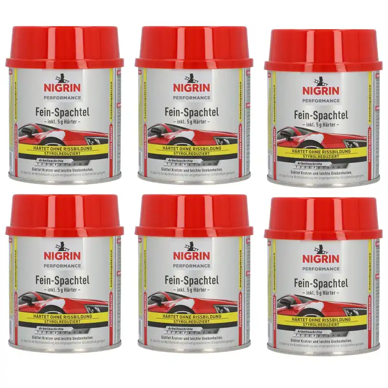 6x Fein-Spachtel mit Härter 250g Preisreduziert