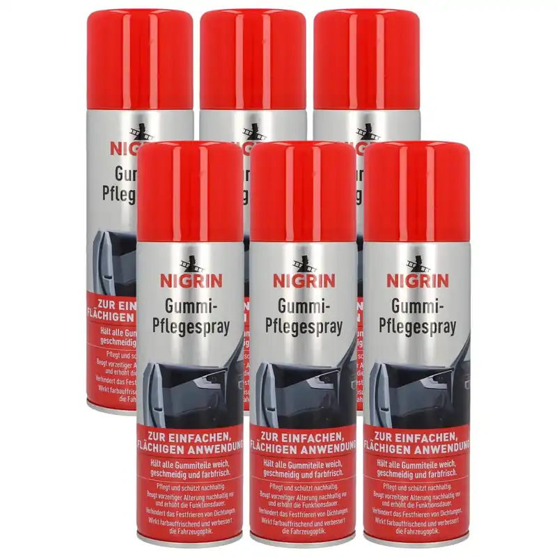 6x Gummi-Pflege-Spray je 300ml Sonderangebot