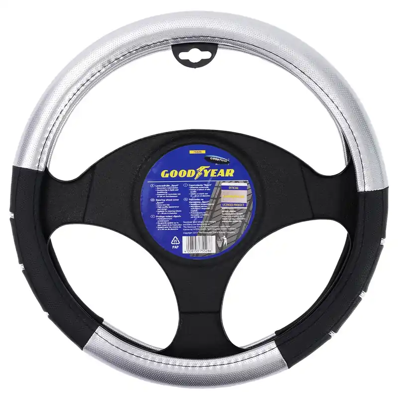 Kracherpreis Lenkradhülle Sport Silber/Schwarz