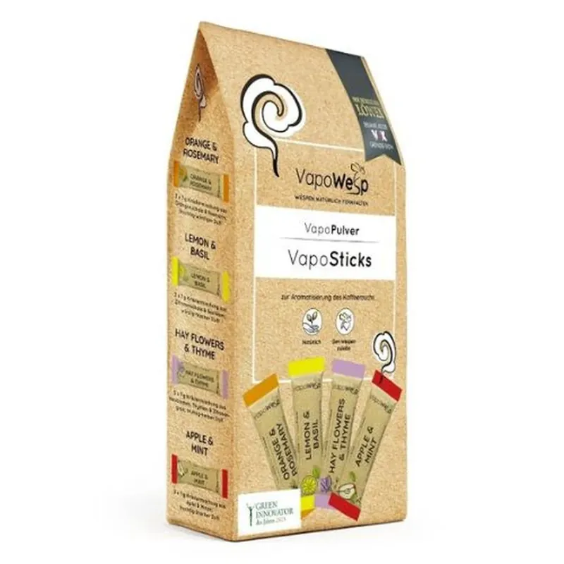 Top-Angebot VapoSticks (4 VapoPulver-Sorten / 12 VapoSticks "to go")