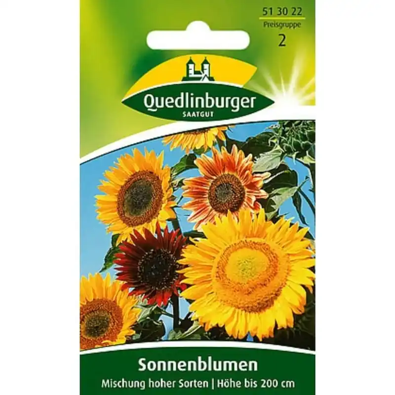 Echt Sonnenblumen Samen kaufen, Mischung hoher Sorten, Sommerblumen