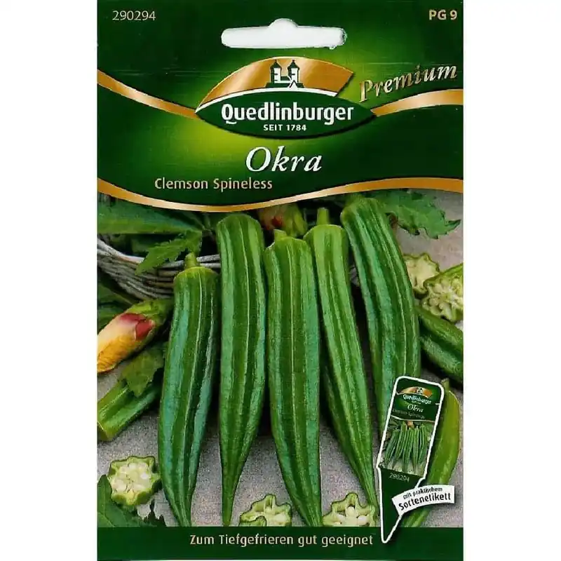 Okra Samen, Clemson Spineless, Okra anbauen Markenprodukt